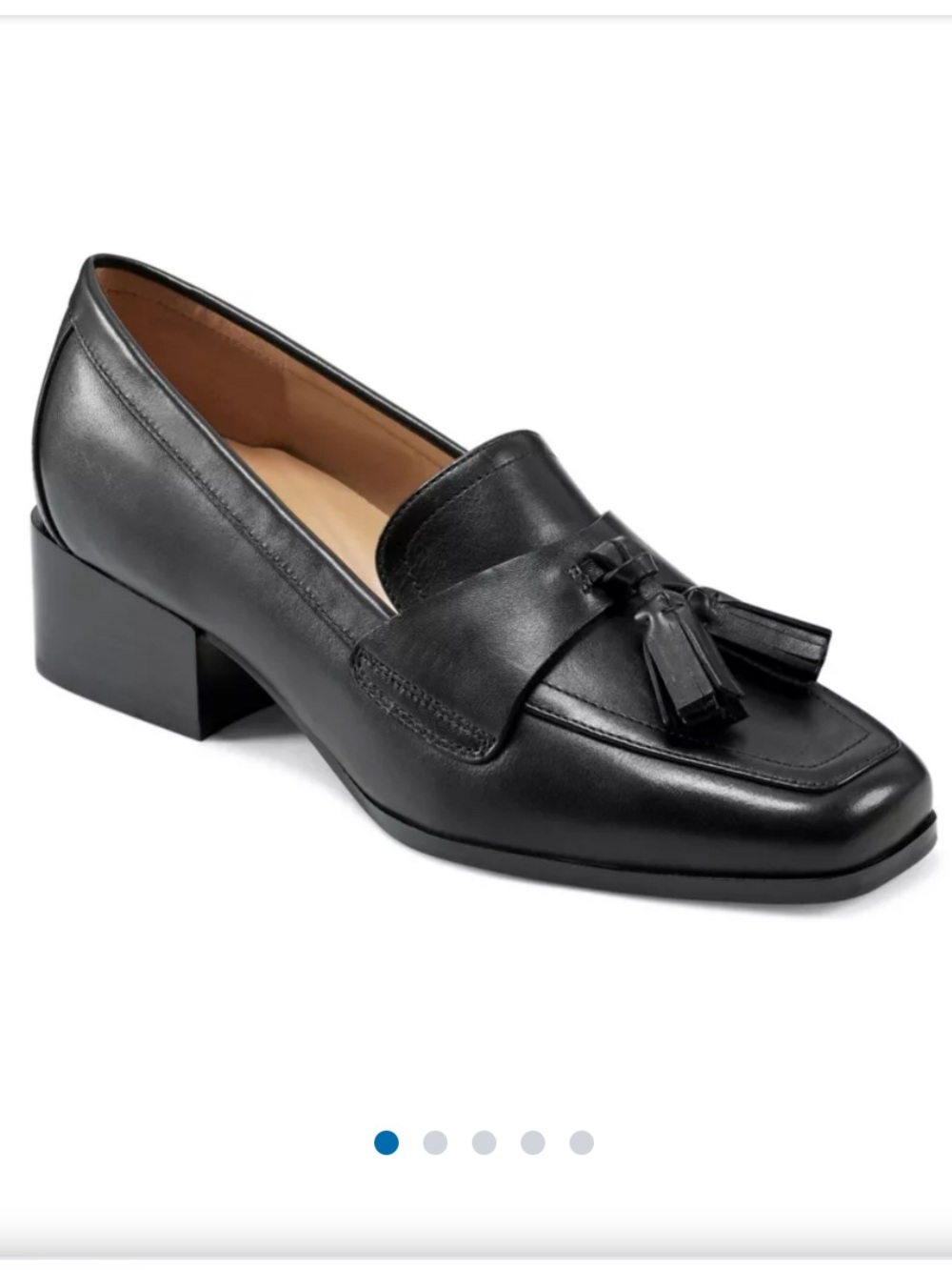 Easy Spirit Drew Block Heel Slip-on Dress Loafers Size 6